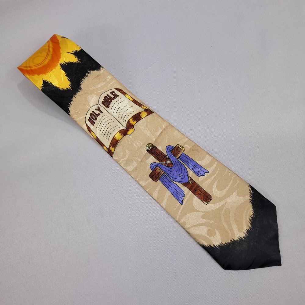 Holy Bible Neck Tie Necktie Steven Harris Church Religious Pastor Priest